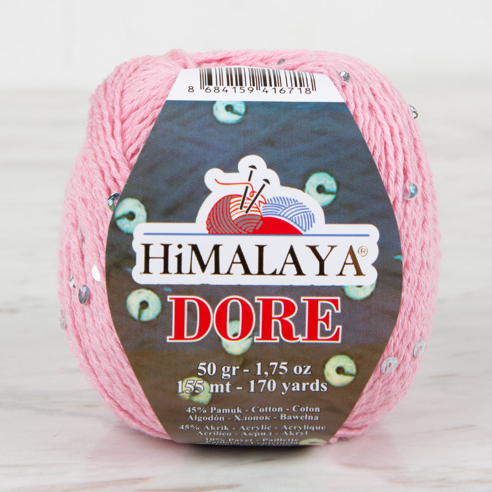 Himalaya Dore Pullu Pembe El Örgü İpl - 61405